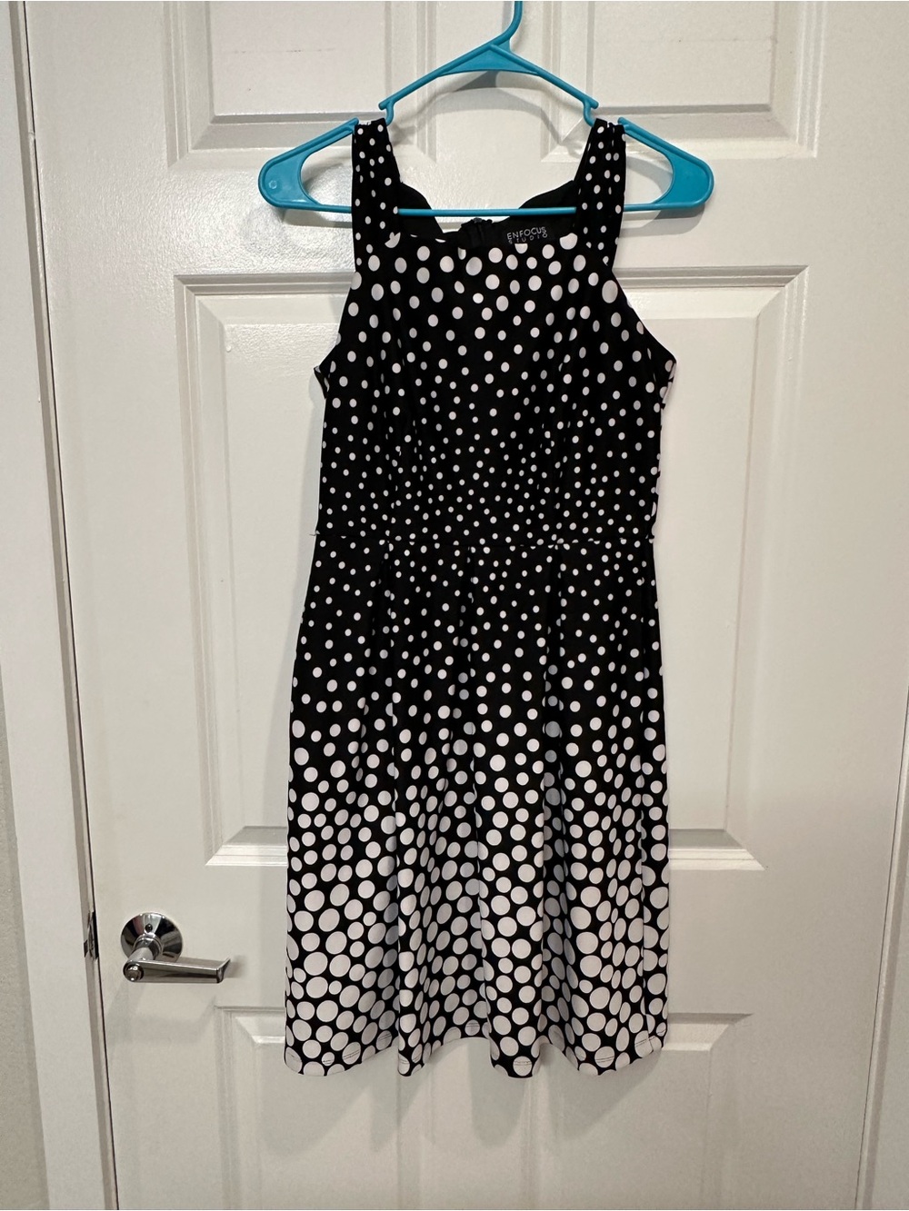 Enfocus Studio Black and White Polka Dot Dress